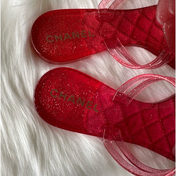 Auth Chanel Sandals 37 Never Use - Picture 15 of 16